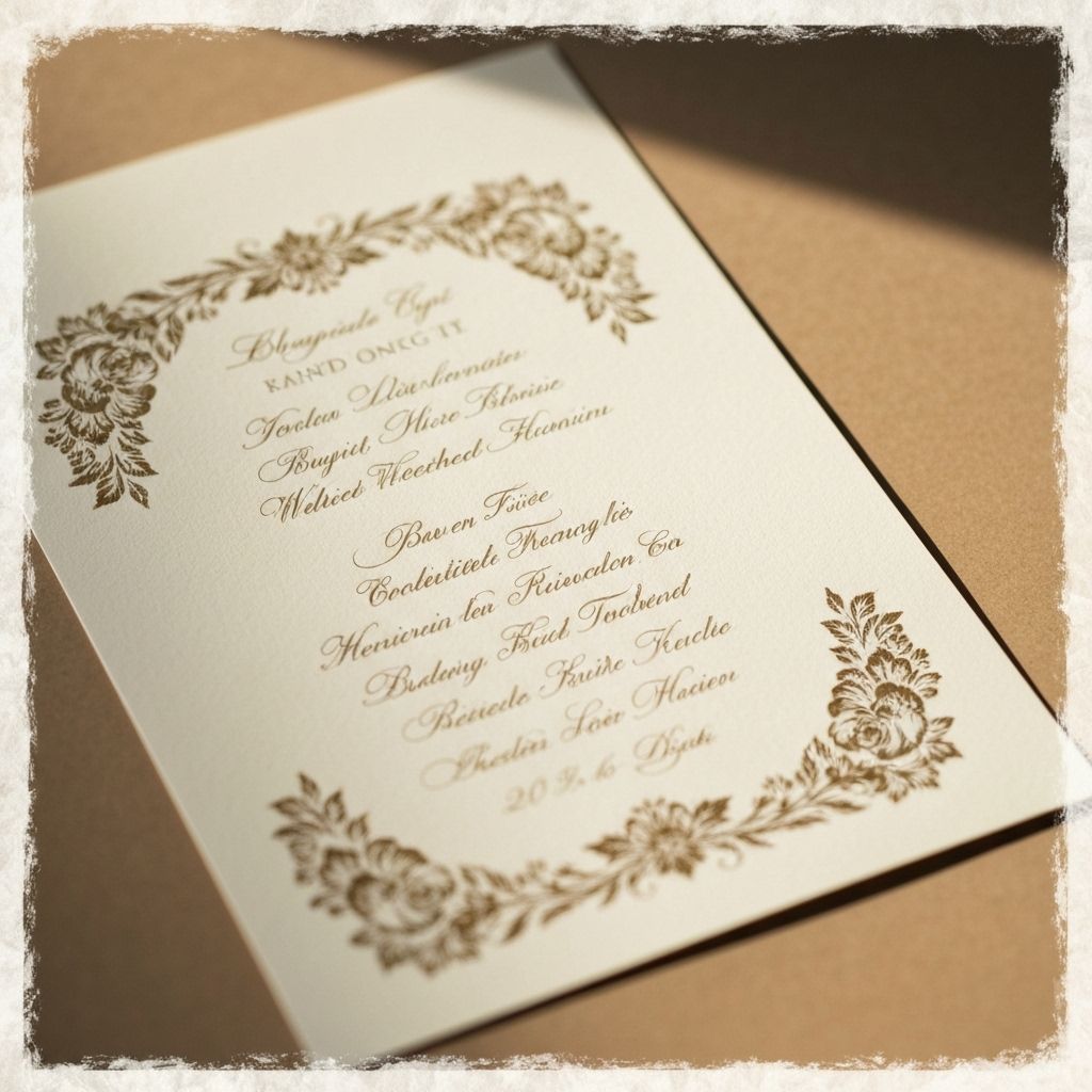 Elegante Hochzeitseinladung